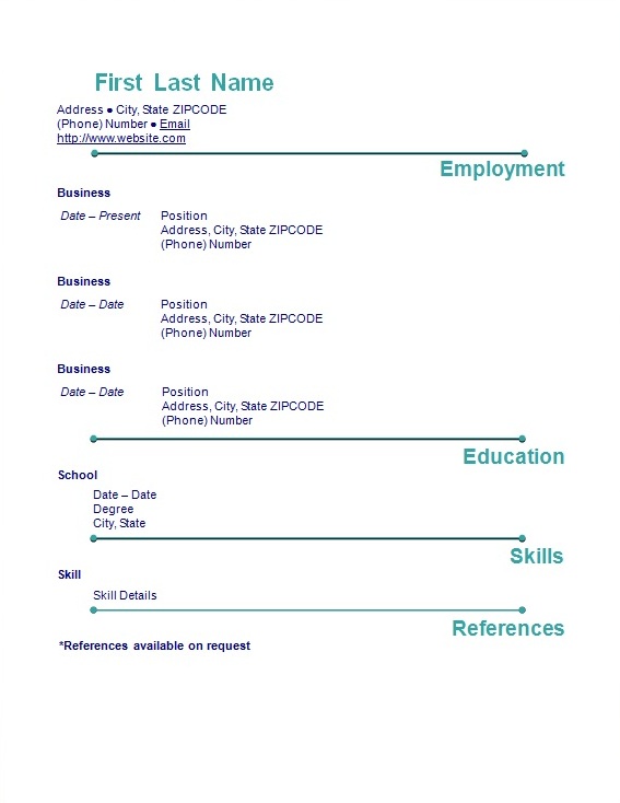 Curriculum vitae образец на английском